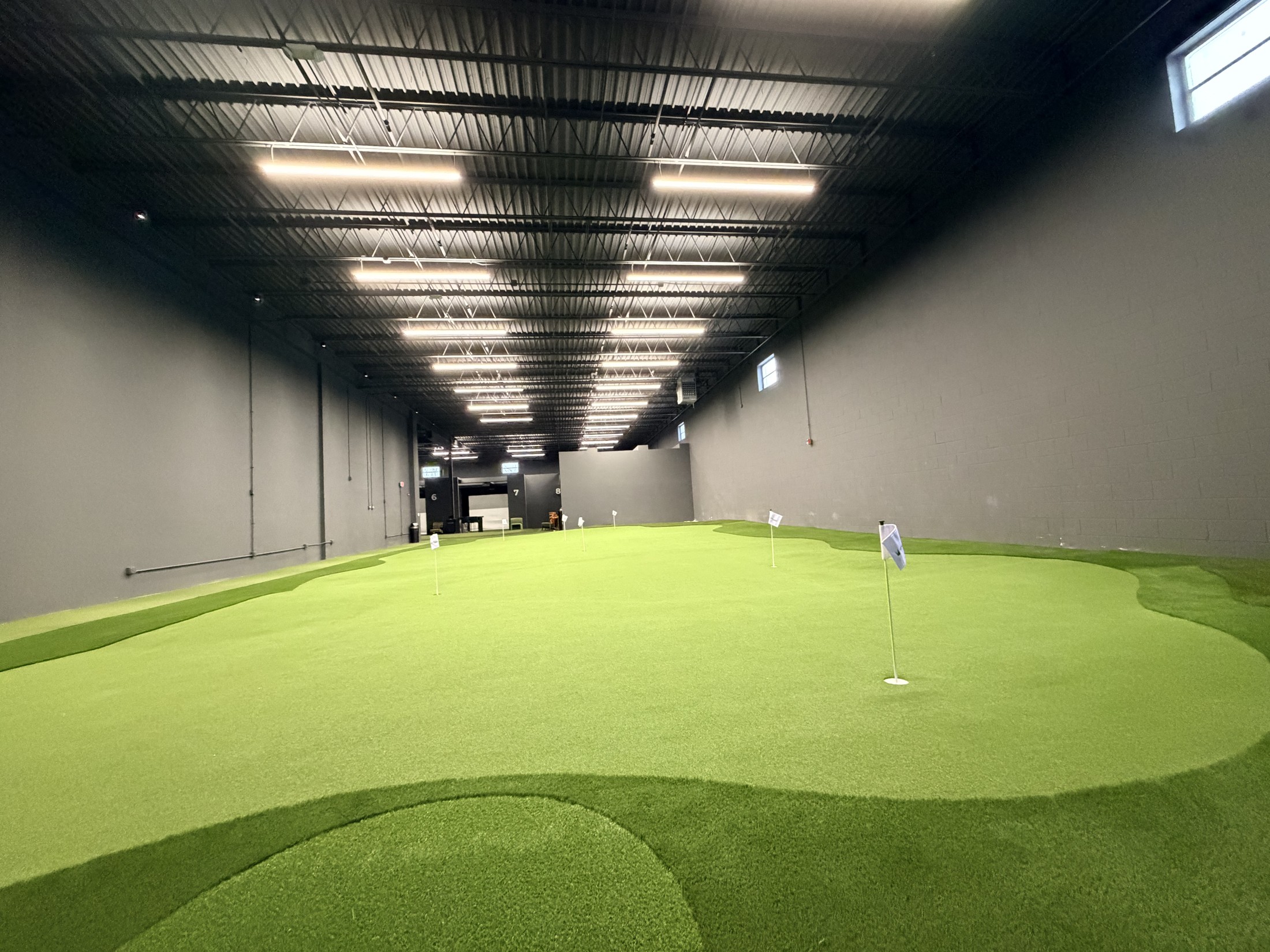 Indoor putting green